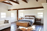 Beige and White Cowhide Rug #B9400