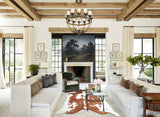 Brown and White Cowhide Rug #B9404