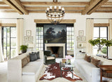 Brown and White Cowhide Rug #B9455