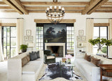 Salt and Pepper Black Cowhide Rug #B9556