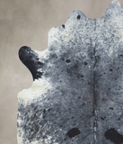 Salt and Pepper Black Cowhide Rug #B9595