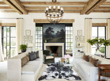 Salt and Pepper Black Cowhide Rug #B9610