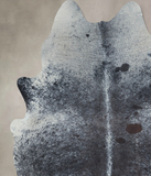 Salt and Pepper Black Cowhide Rug #B9617