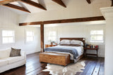 Grey with White Cowhide Rug #B9627HUDSN