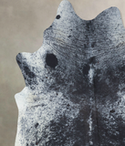 Salt and Pepper Black Cowhide Rug #B9660