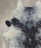 Salt and Pepper Black Cowhide Rug #B9670