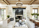 Salt and Pepper Black Cowhide Rug #B9672