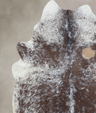 Salt and Pepper Brown Cowhide Rug #B9695