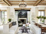 Salt and Pepper Brown Cowhide Rug #B9695