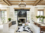 Salt and Pepper Black Cowhide Rug #B9715
