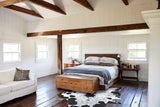Salt and Pepper Black Cowhide Rug #B9715