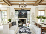 Salt and Pepper Black Cowhide Rug #B9724
