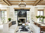 Salt and Pepper Black Cowhide Rug #B9727