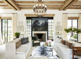 Salt and Pepper Black Cowhide Rug #B9739