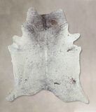 Salt and Pepper Brown Cowhide Rug #B9786