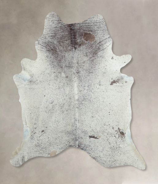 Salt and Pepper Brown Cowhide Rug #B9786