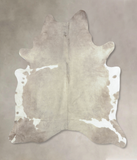 Grey With White Cowhide Rug #B9812HUDSN