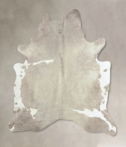 Grey With White Cowhide Rug #B9812HUDSN
