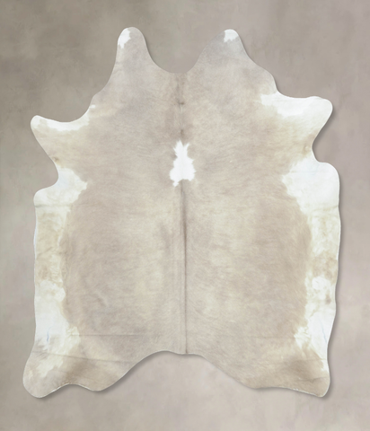 Grey With White Cowhide Rug #B9819HUDSN