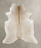 Grey with Beige Cowhide Rug #B9856