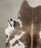 Chocolate and White Cowhide Rug #B9862