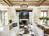 Chocolate and White Cowhide Rug #B9862