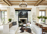 Chocolate and White Cowhide Rug #B9863