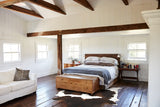 Chocolate and White Cowhide Rug #B9863