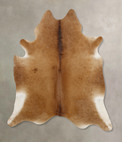 Solid Brown Cowhide Rug #B9866