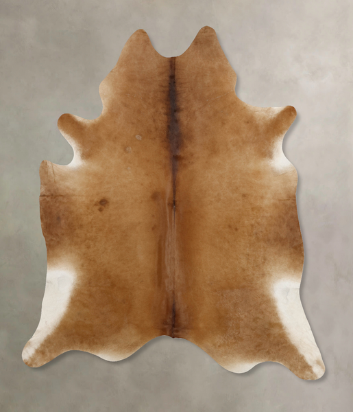 Solid Brown Cowhide Rug #B9866