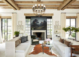 Brown and White Regular Cowhide Rug #B9877