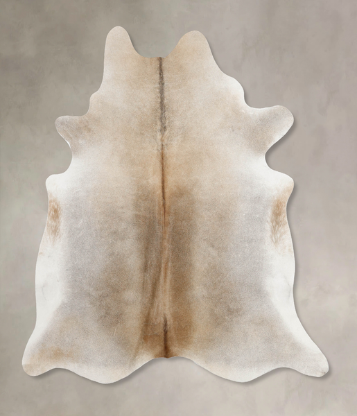 Grey with Beige Cowhide Rug #B9900