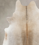 Grey with Beige Cowhide Rug #B9900