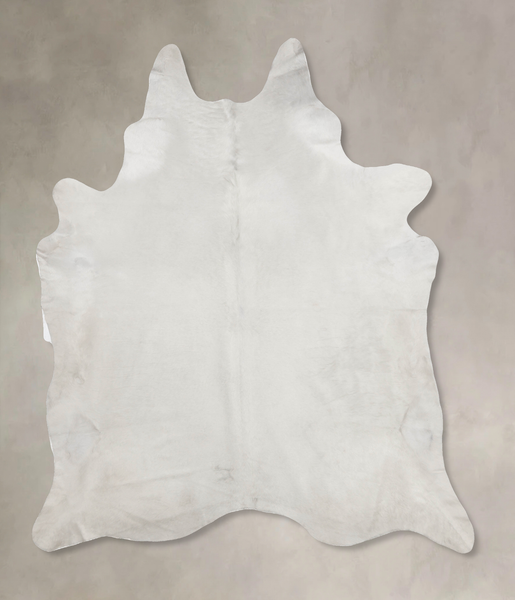 Solid White Cowhide Rug #B9912