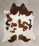 Chocolate and White Cowhide Rug #B9960