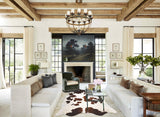Chocolate and White Cowhide Rug #B9960