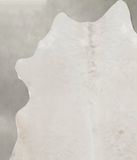 Solid White Cowhide Rug #B9968