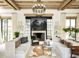 Beige and White Cowhide Rug #B9996