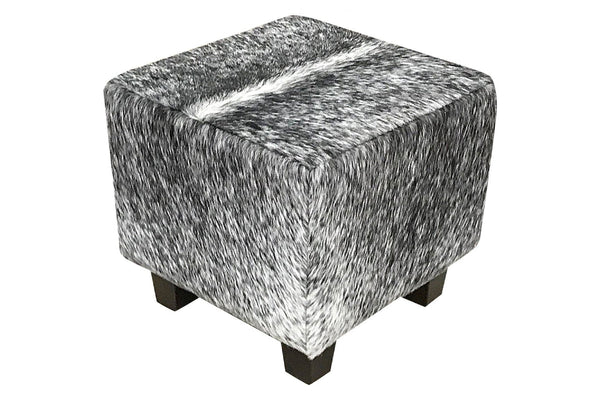 Cowhide Cube Longhorn Black & White Speckle