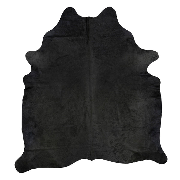 Dyed Charcoal X-Large Brazilian Cowhide Rug 5'0"H x 7'0"W by Hudson Hides