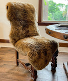 Dark Brown New Zealand Sheepskin 2-Pelt 2' x 6' by Hudson Hides