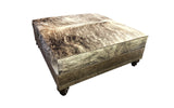 Grey Rock Ottoman - 48" x 48" Square