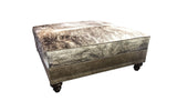 Grey Rock Ottoman - 48" x 48" Square