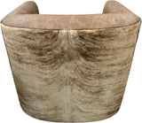 Palomino Mustang Western Cowhide Swivel Glider
