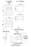 Eleanor Rigby Lily 1E Accent Chair