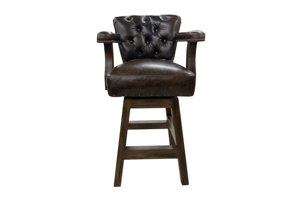 Vintage Tufted Axis Barstool