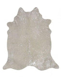 Silver Metallic Grey Cowhide