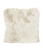 White New Zealand Sheepskin Pillow 16"x16" Single Sided by Hudson Hides