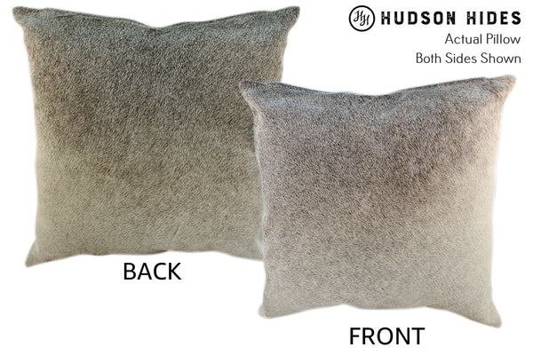 Gris Grey Cowhide Pillow #10105