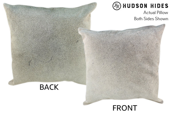 Gris Grey Cowhide Pillow #10163